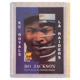 Bo Jackson baseballl/football promo card