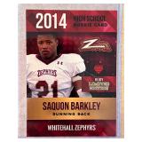 Saquon Barkley 2014 Rookie Phenoms High School roo