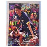 Victor Wembanyama 2023 Flair Hot Numbers rookie
