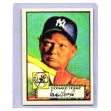 Donald Trump 1952 Topps style baseball card