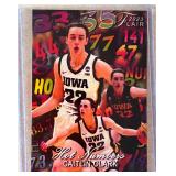Caitlin Clark 2023 Flair Hot Numbers rookie card