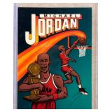 Michael Jordan 1990/91 green cartoon promo card