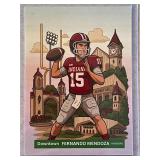 Fernando Mendoza custom Downtown rookie card