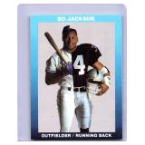 Bo Jackson baseball/football promo card