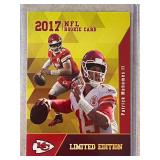Patrick Mahomes 2017 Rookie Gems NFL rookie card