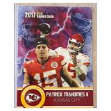 Patrick Mahomes 2017 Rookie Gems Gold Rookie card