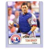 Tom Brady 1995 MLB Draft promo card
