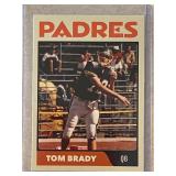 Tom Brady 1994 High School rookie promo card