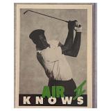 Michael Jordan Air Knows 2 golf promo card