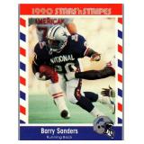 ROOKIE CARD 1990 STARS N STRIPES HOF BARRY SANDERS