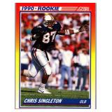 ROOKIE CARD 1990 SCORE CHRIS SINGLETON
