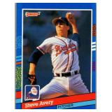 2ND YR CARD 1991 DONRUSS STEVE AVERY
