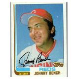 1982 TOPPS HOF JOHNNY BENCH CARD
