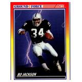 1990 SCORE BO JACKSON GROUND FORCE CARD