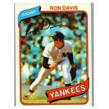 ROOKIE CARD 1980 TOPPS RON DAVIS