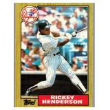 1987 TOPPS HOF RICKEY HENDERSON CARD