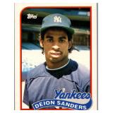 ROOKIE CARD 1989 TOPPS TRADED DEION SANDERS