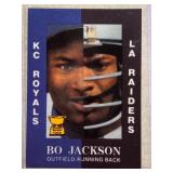 Bo Jackson baseballl/football promo card