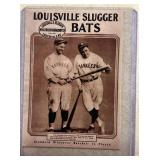 Babe Ruth Lou Gehrig Louisville Slugger Bats card