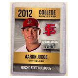 Aaron Judge 2012 Rookie Phenoms College rookie car