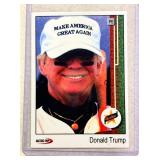 Donald Trump 1989 Upper Deck style baseball card