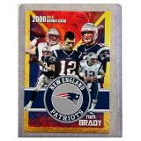 Tom Brady 2000 Rookie Gems Gold rookie card
