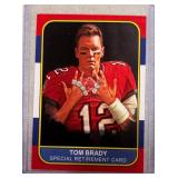 Tom Brady Sports Journal Special Retirement Card