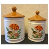 Vintage 1982 Ssars Roebucks Merry Mushroom Caniste