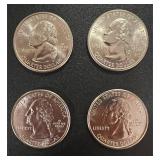 Lot (4) State Quarters