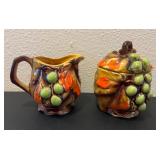 Vintage Inarco Japanese Ceramic Raised Leaves and
