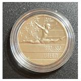 1992-D Olympic Gymnast Proof Half Dollar