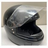 DOT Matte Black Motorcycle Helmet with full face