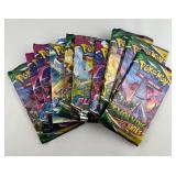 Lot (10) Pokemon Pack Trading Cards-opened