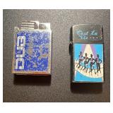 Lot (2) Zippo Style Lighters