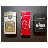 Lot(3) Zippo style Lighters