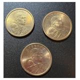 Lot(3) 2000 Sacagawea Dollar Coins