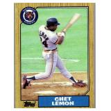1987 Chet Lemon Topps #739
