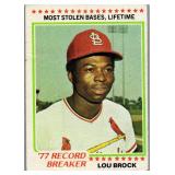 1978 Lou Brock Topps Record Breaker #1