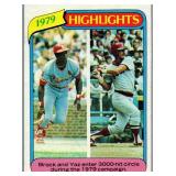 1980 Lou Brock Topps 1979 Highlights #1