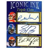 Iconic Ink Triple Cuts?Mahomes/Barkley/Mayfield