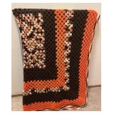 Granny Square Crochet Afghan Lap Blanket