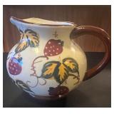Vintage Pitcher Gravy Syrup Creamer strawberry