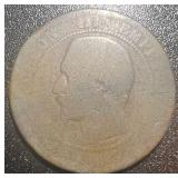 1911 Napoleon III Empereur Coin