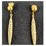 Pair of Vintage Judy Lee Gold Toned Clip-On Earrin
