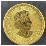 2023 Royal Canadian 1/10 oz Gold Maple Leaf Fine