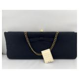 Admiral Vintage Black Bow Evening Clutch Bag with