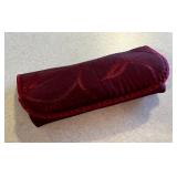 Vintage Maroon Fabric Eyeglass Holder