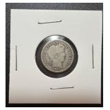 1911 Silver Barber Dime