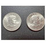 Lot, (2) 1979 Susan B Anthony Silver Dollar Coins