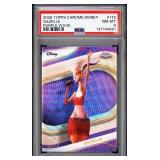 2025 TOPPS CHROME DISNEY PURPLE WAVE  PSA 8